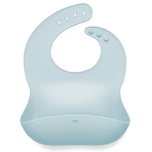 Ali+Oli Silicone Baby Bib Roll Up & Stay Closed (Sky) Image 1