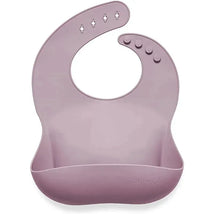 Ali + Oli Silicone Baby Bib (Soft Lilac) Image 1