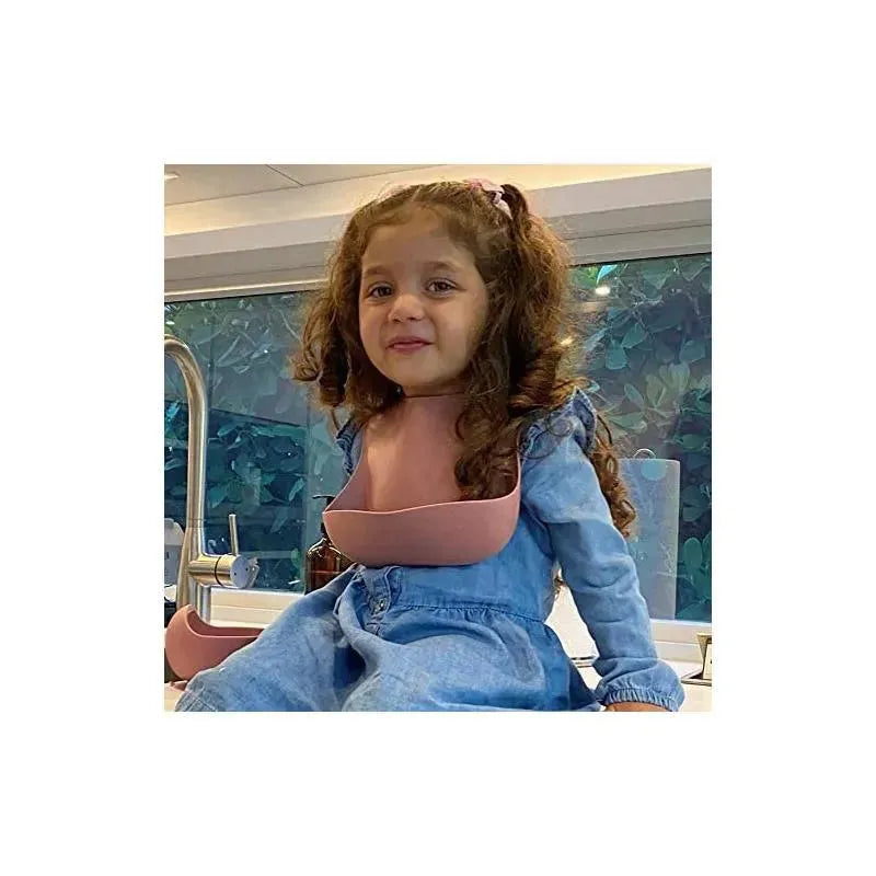 Ali + Oli Silicone Baby Bib (Soft Lilac) Image 3