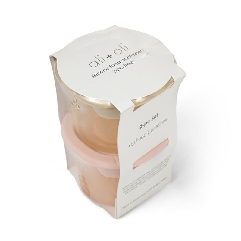 Ali + Oli - Silicone Food Containers 4Oz 2 Pk, Blush - Khaki Image 3