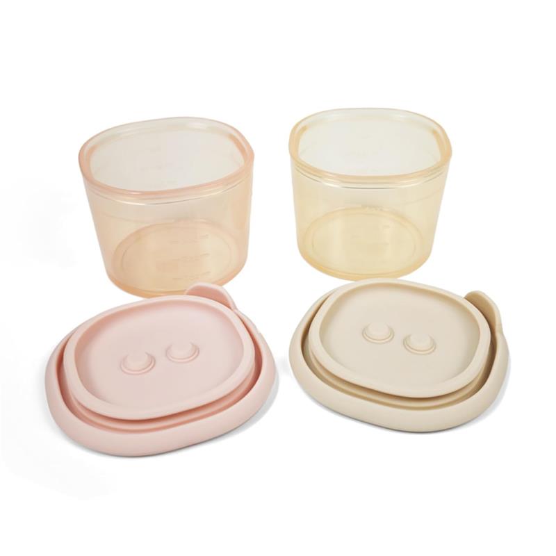 Ali + Oli - Silicone Food Containers 4Oz 2 Pk, Blush - Khaki Image 5