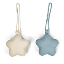 Ali + Oli - Silicone Pacifier Case Star 2Pk, Mist-Sand Image 1