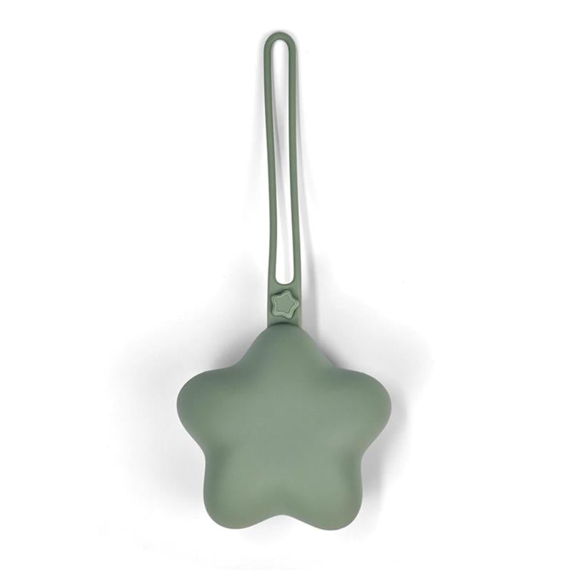 Ali + Oli - Silicone Pacifier Case Star 2Pk, Sage Sand Image 6