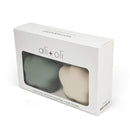 Ali + Oli - Silicone Pacifier Case Star 2Pk, Sage Sand Image 8