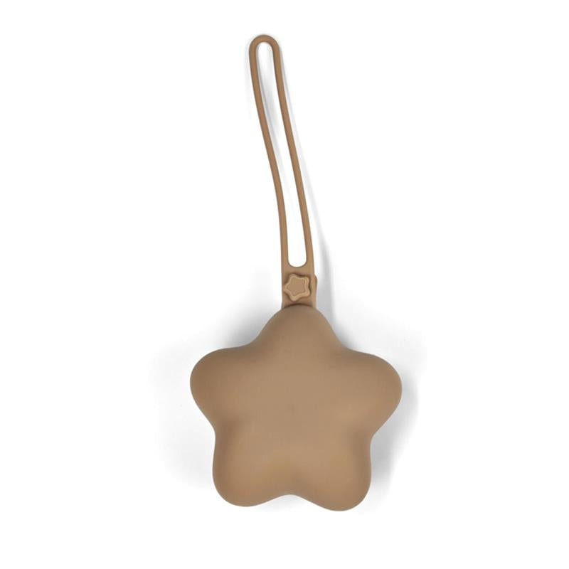 Ali + Oli - Silicone Pacifier Case Star 2Pk, Taupe-Sand Image 8
