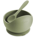 Ali + Oli - Silicone Suction Bowl & Spoon Set, Sage Image 1