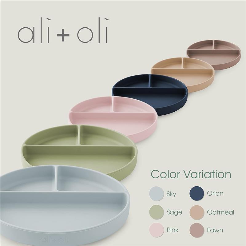 Ali+Oli - Silicone Suction Plate, Sage Image 2