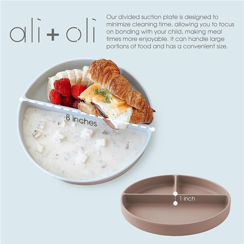 Ali+Oli - Silicone Suction Plate, Sage Image 3