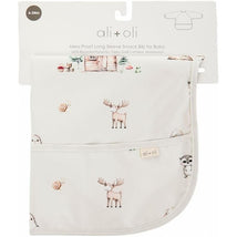 Ali + Oli - Smock Bib For Baby & Todler Long Sleeve, Woodlands Image 2