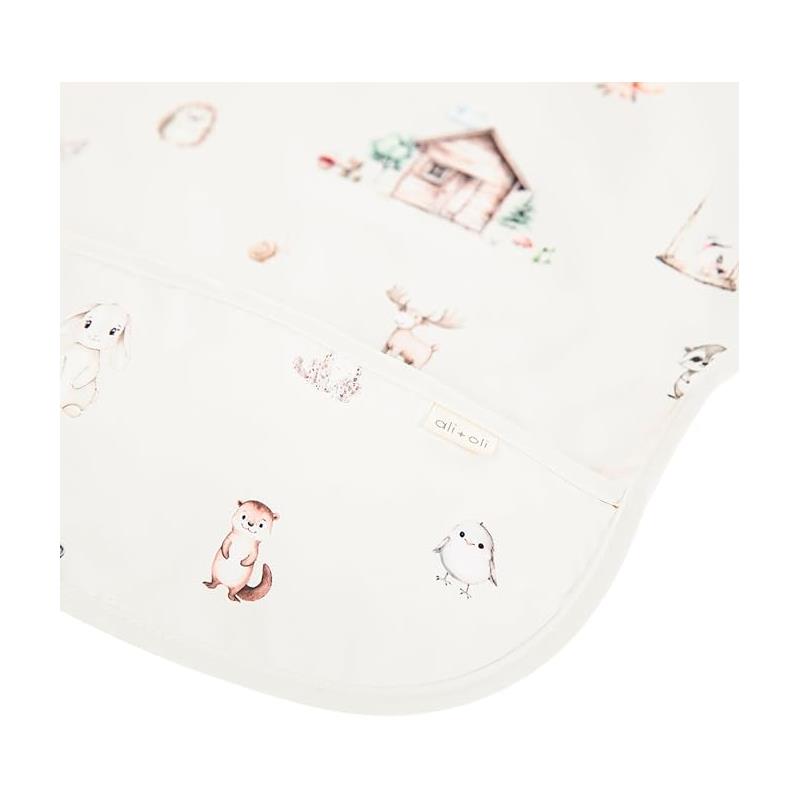 Ali + Oli - Smock Bib For Baby & Todler Long Sleeve, Woodlands Image 6