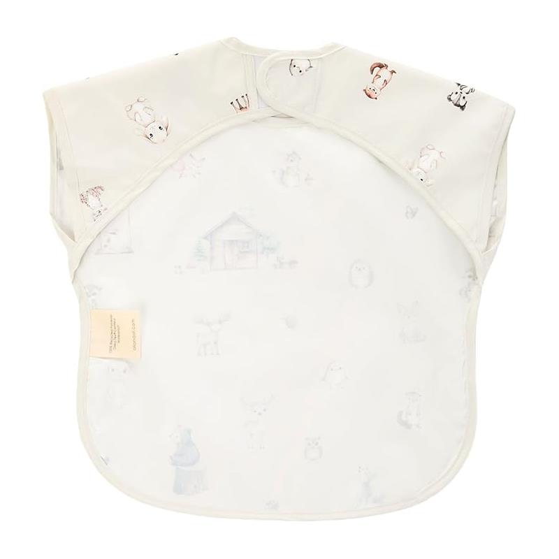Ali + Oli - Smock Bib For Baby & Todler Short Sleeve, Woodlands Image 6