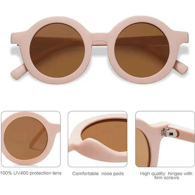 Ali+Oli - SOJOS Cute Round Polarized Sunglasses, UV400 Protection, Pink Cream Image 2