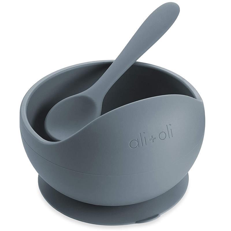 Ali + Oli Suction Bowl & Spoon (Iron) Image 1