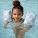 Ali + Oli - Swim Arm Band Wings Inflatable Float (Blue Checkers) Image 4