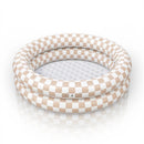 Ali + Oli - Two Rings Small Kids Inflatable Pool 35 In - Tan Checkers Image 1