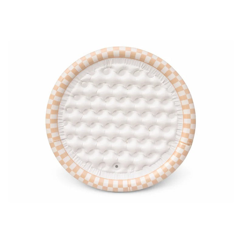 Ali + Oli - Two Rings Small Kids Inflatable Pool 35 In - Tan Checkers Image 2