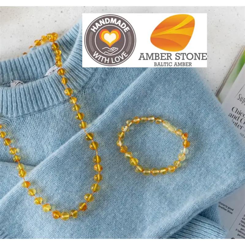 Amber Stone Baroque Baltic Amber Bracelet 180 Image 2