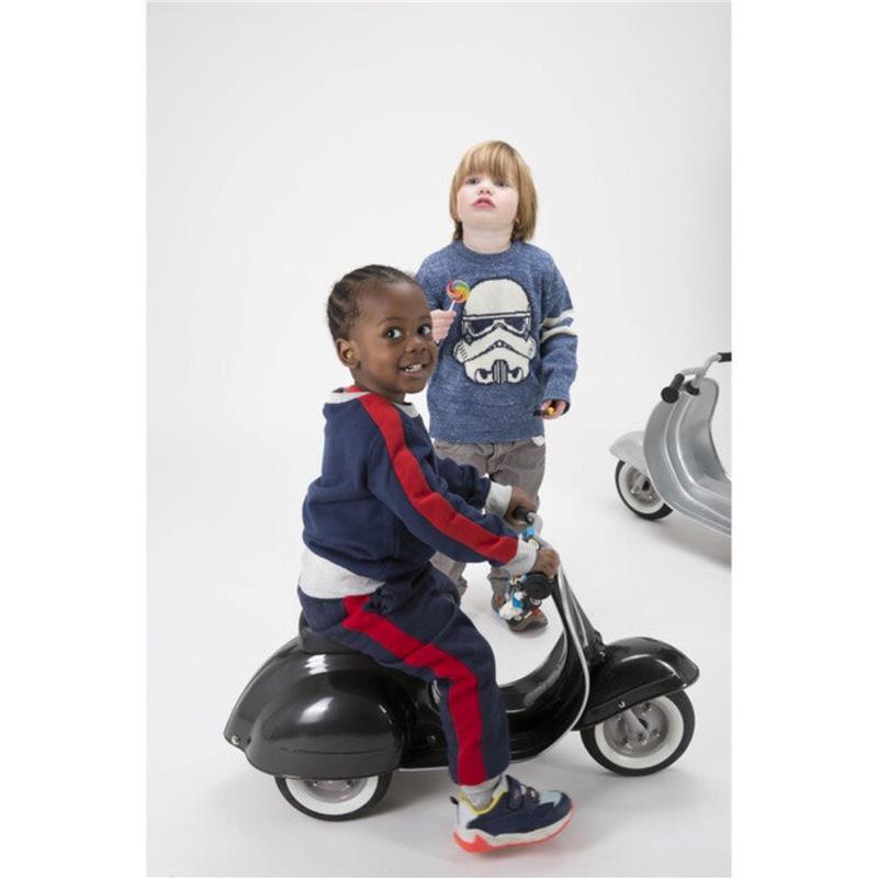 Ambosstoys - Toddler Metal Ride-On Scooters, Black Image 2