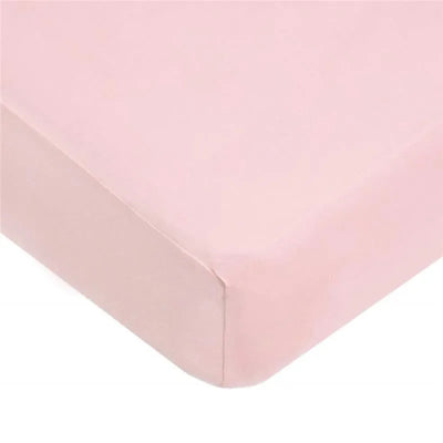 American Baby -100% Cotton Knit Jersey Fitted Crib Sheet, Pink Image 1