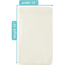 American Baby - 15 x 33 Fitted Bassinet Sheet, 100% Natural Cotton Jersey Knit, Cream Image 2