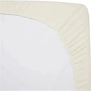 American Baby - 15 x 33 Fitted Bassinet Sheet, 100% Natural Cotton Jersey Knit, Cream Image 4
