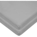 American Baby - 15 x 33 Fitted Bassinet Sheet, 100% Natural Cotton Jersey Knit, Grey Image 1