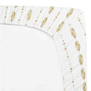 American Baby Company - Fitted Mini Crib Sheet 24 x 38, Soft Breathable Neutral 100% Cotton Jersey Portable Sheet, Taupe Feather Image 2