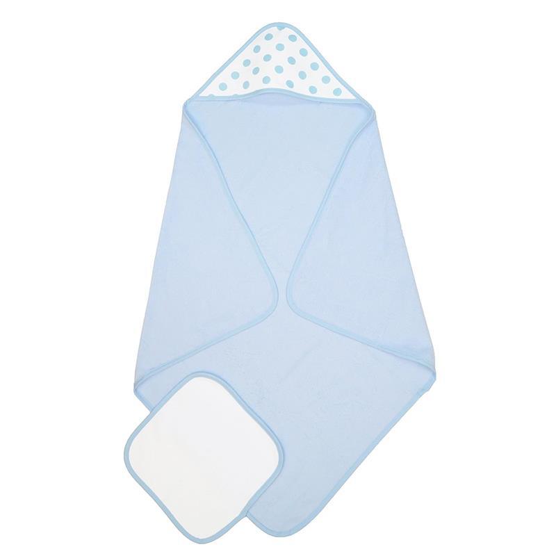 American Baby - Cotton Terry Hooded Towel Set, Blue Image 7