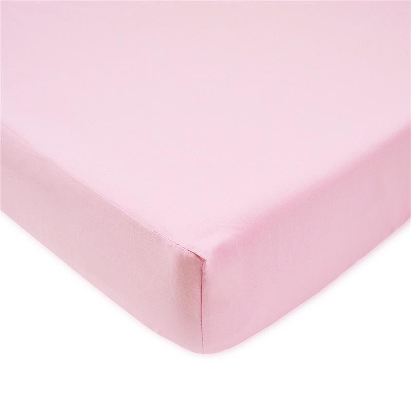 American Baby Company Ultra Soft Velvety Fitted Crib Sheet, Pink Image 1