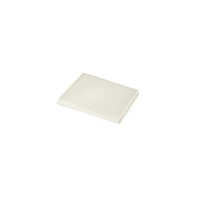 Cream-colored jersey sheet from American Baby Company, folded neatly for baby bedding.
