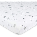 American Baby - Fitted Bassinet Sheet Printed 100% Natural Cotton Jersey Knit, Super Stars Image 1