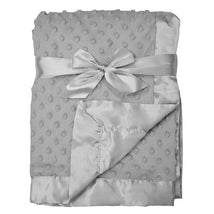 American Baby - Heavenly Soft Chenille Minky Dot Receiving Blanket, Grey Image 1