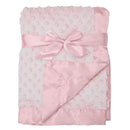 American Baby - Heavenly Soft Chenille Minky Dot Receiving Blanket, Pink Image 1