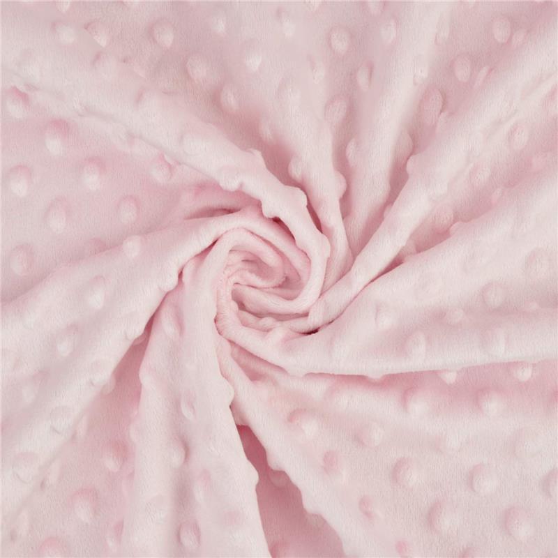 American Baby - Heavenly Soft Chenille Minky Dot Receiving Blanket, Pink Image 3