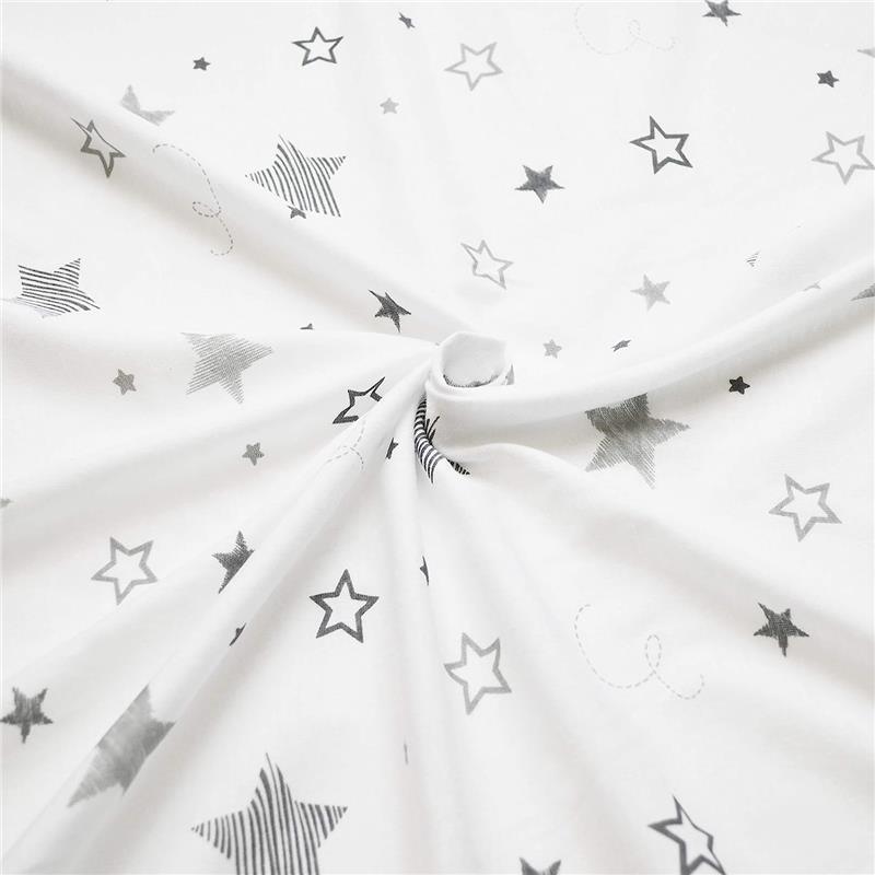 American Baby - Printed 100% Cotton Jersey Knit Fitted Crib Sheet, Super Stars Image 3