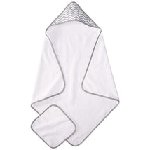 American Baby - Terry Hooded Towel Set, Grey Image 1