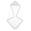 American Baby - TL Care Terry 2 Pack Hooded Towels, Organic Cotton, Grey Stars/Grey Zigzag Image 3