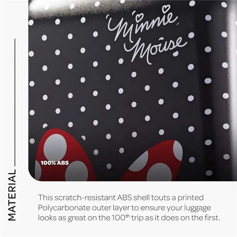 Samsonite - American Tourister Disney Hardside Luggage with Spinner Wheels, Black, Red, White, Minnie Mouse, 21-Inch  Image 7