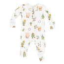 Angel Dear - Avocado Toast Western 2 Way Zipper Footie Image 1