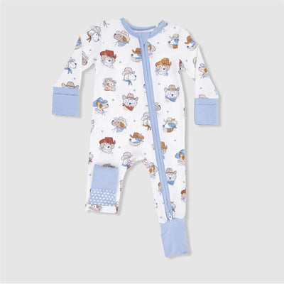 Angel Dear Baby Boy Cowdogs Convertible Romper Image 2