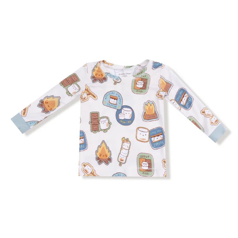 Angel Dear - Baby Boy Smores Long Sleeve Loungewear Set Image 3