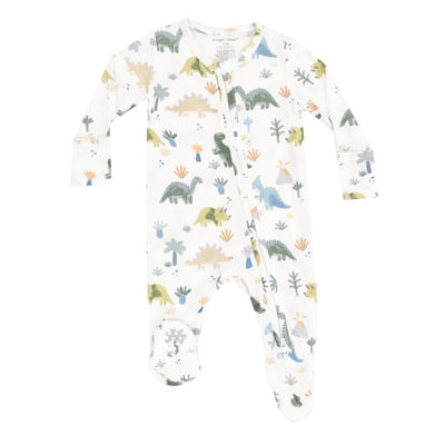 Angel Dear - Baby Boy Soft Dinos 2 Way Zipper Footie  Image 1