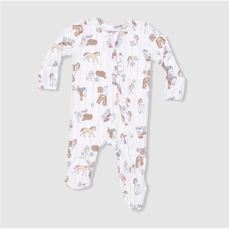 Angel Dear Baby Cowboy Nursery 2 Way Zipper Footie Image 2