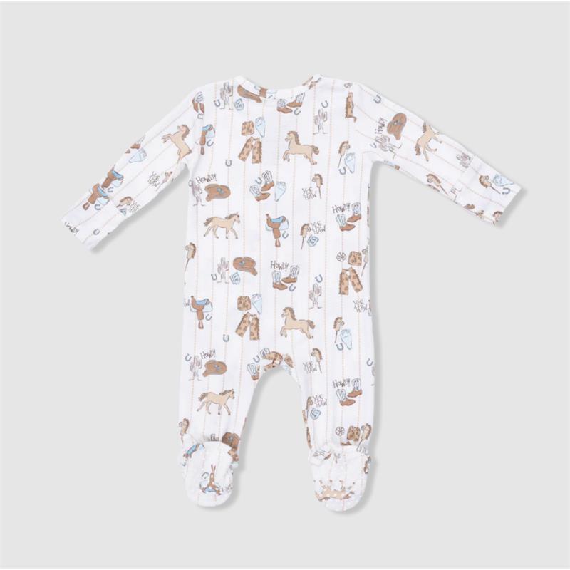 Angel Dear Baby Cowboy Nursery 2 Way Zipper Footie Image 3