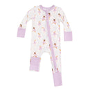 Angel Dear - Baby Girl Bow Ballerinas 2 Way Zipper Romper Image 1