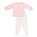 Angel Dear - Baby Girl Bows French Terry Oversize Sweatshirt And Leggings Image 1