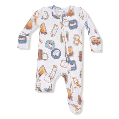 Angel Dear - Baby Girl Smores 2 Way Zipper Footie Image 1