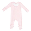Angel Dear - Baby Girl Solid Classic Pink Angel Wing Footie  Image 1