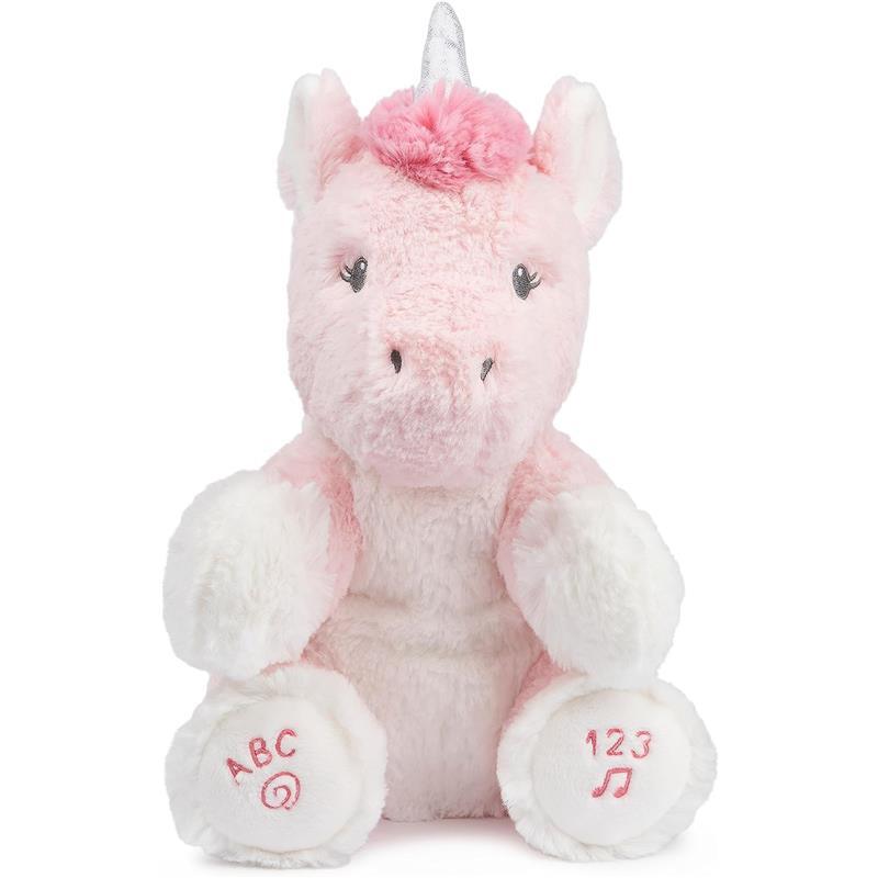 Gund Animated Alora the unicorn, pink plush baby toy Image 1