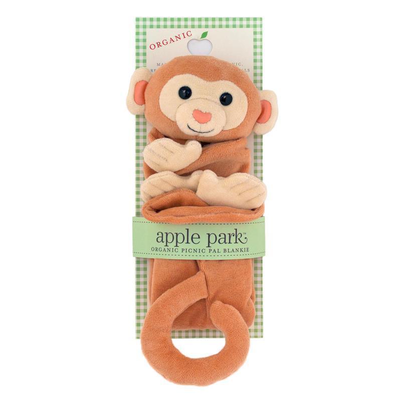 Apple Park, Organic Cotton Blankie – Monkey Image 2